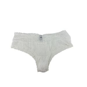 Aerie White All Over Lace Bikini Panty Womens Large